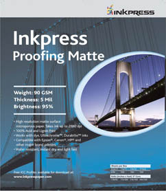 Inkpress Cold Press 300 Paper - 8-1/2 x 11, 300 gsm, 25 Sheets